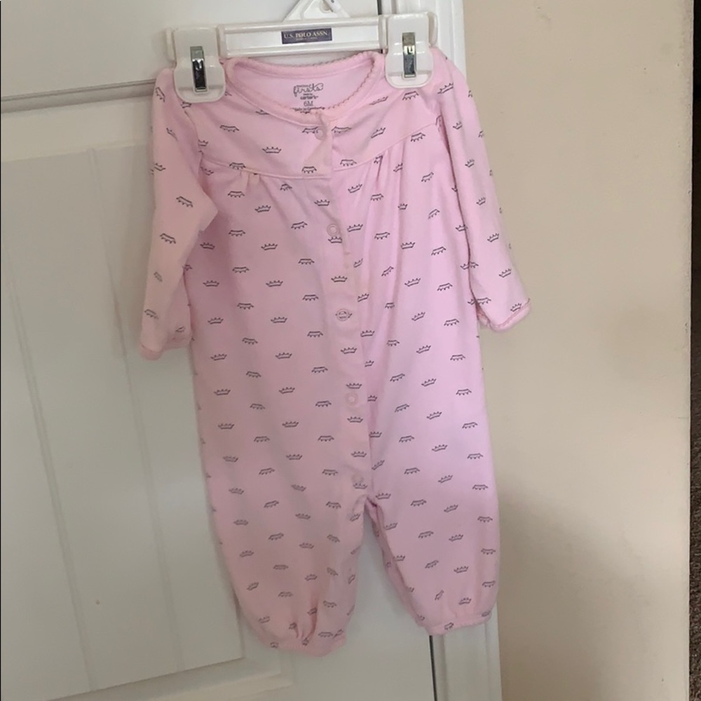 Crown printed onesie